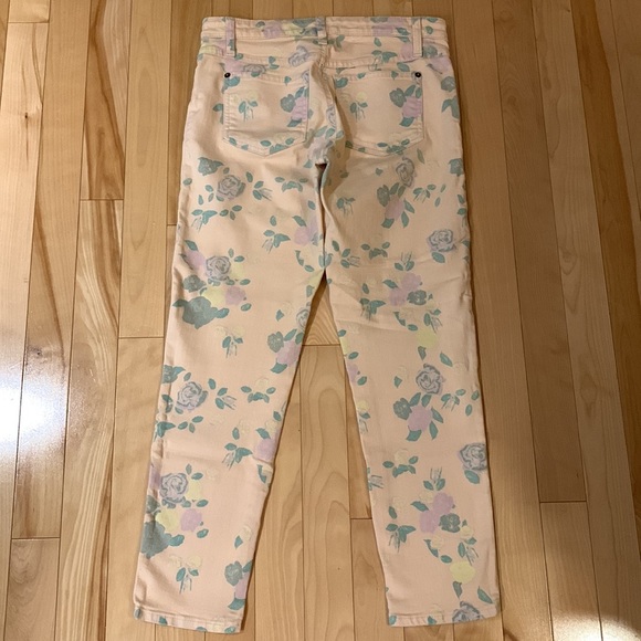 Yoga Jeans Pink Floral Skinny Ankle (size 27) - Picture 2 of 7